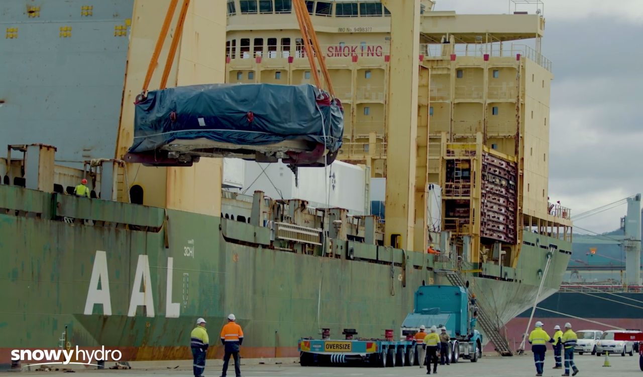 Snowy Hydro - offloading in Port Kembla